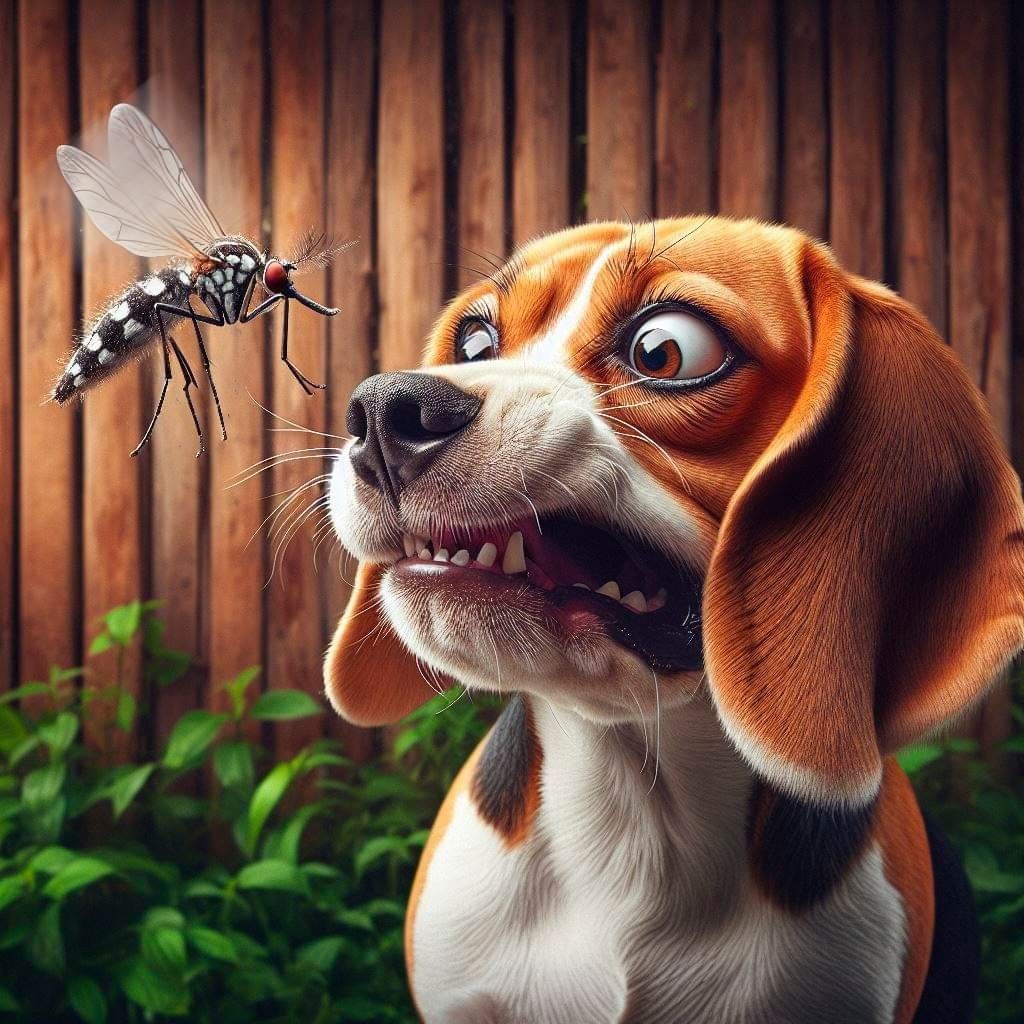 mosquito con perro